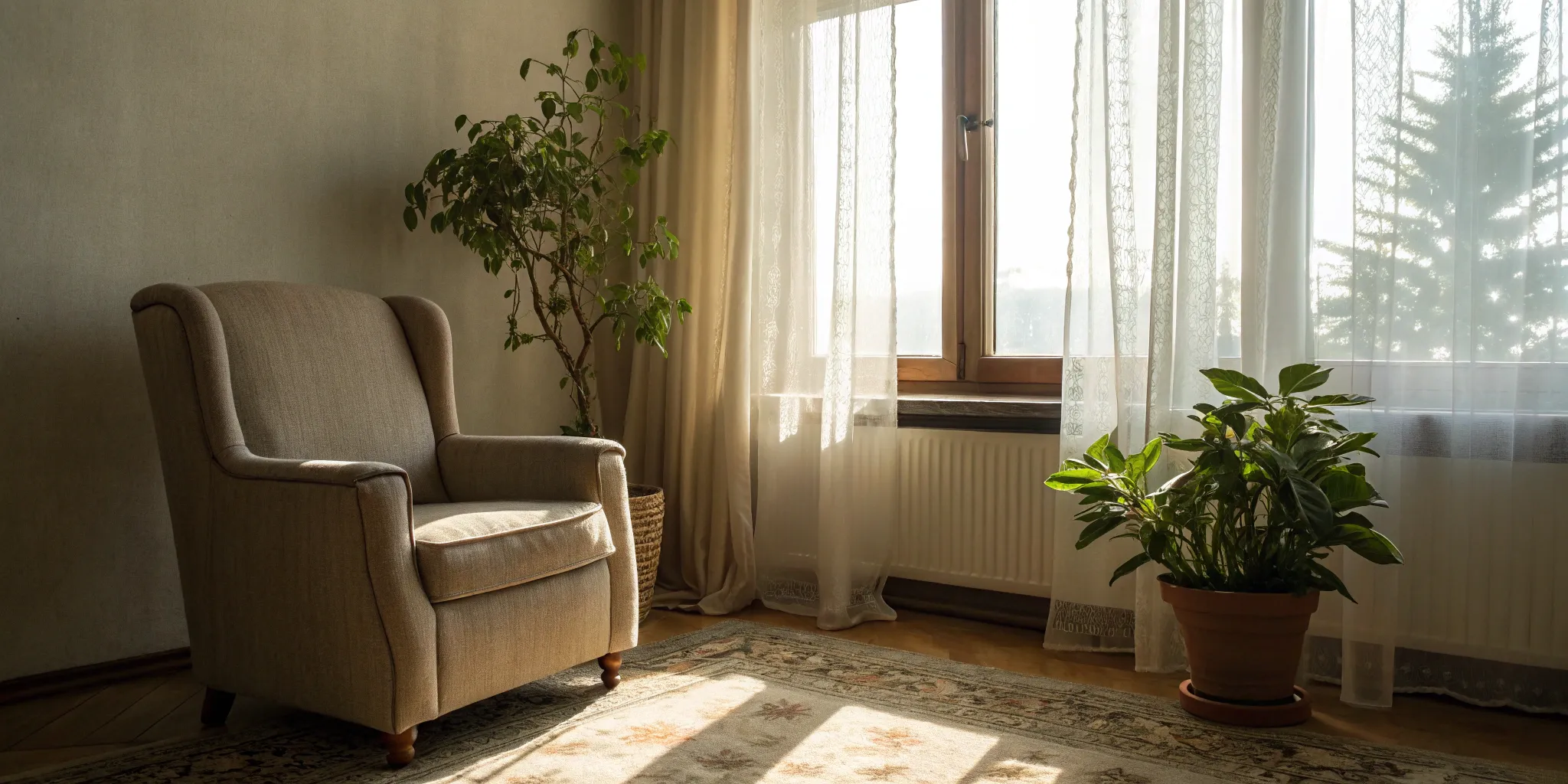 Cozy therapy room with an armchair for an attachment-based therapy treatment plan.