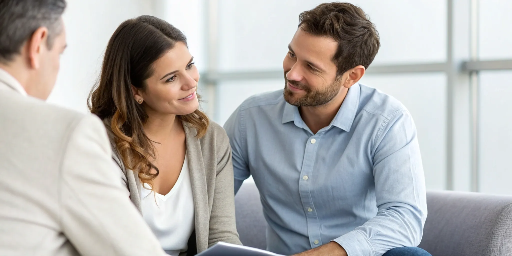 A couple works with a therapist to help a partner with relationship OCD.