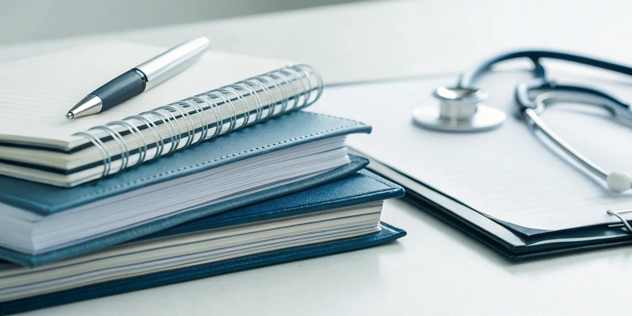 A stethoscope on a notebook, exploring if internal family systems is evidence-based.