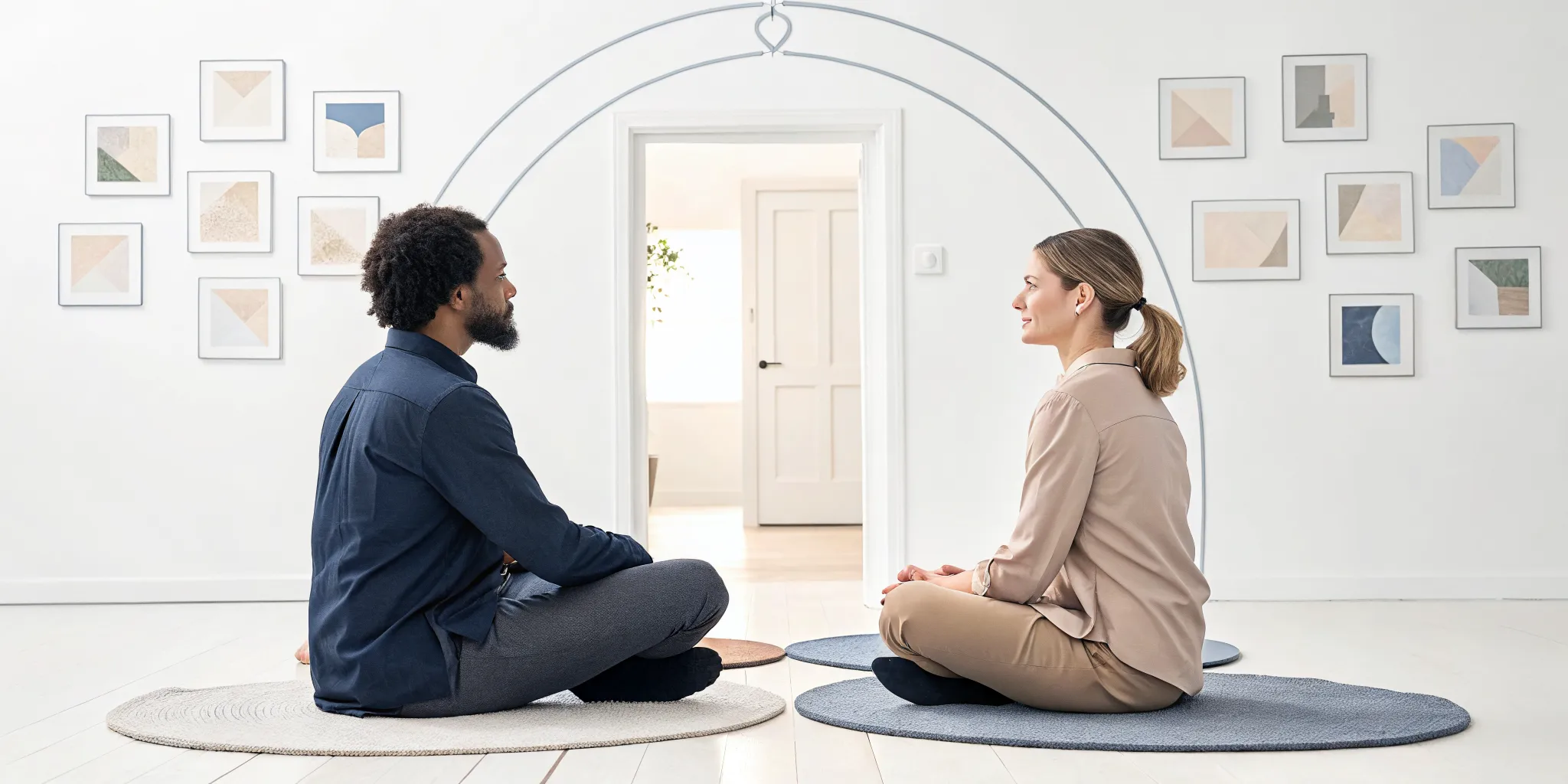 A couple practicing exposure therapy ideas for relationship OCD.