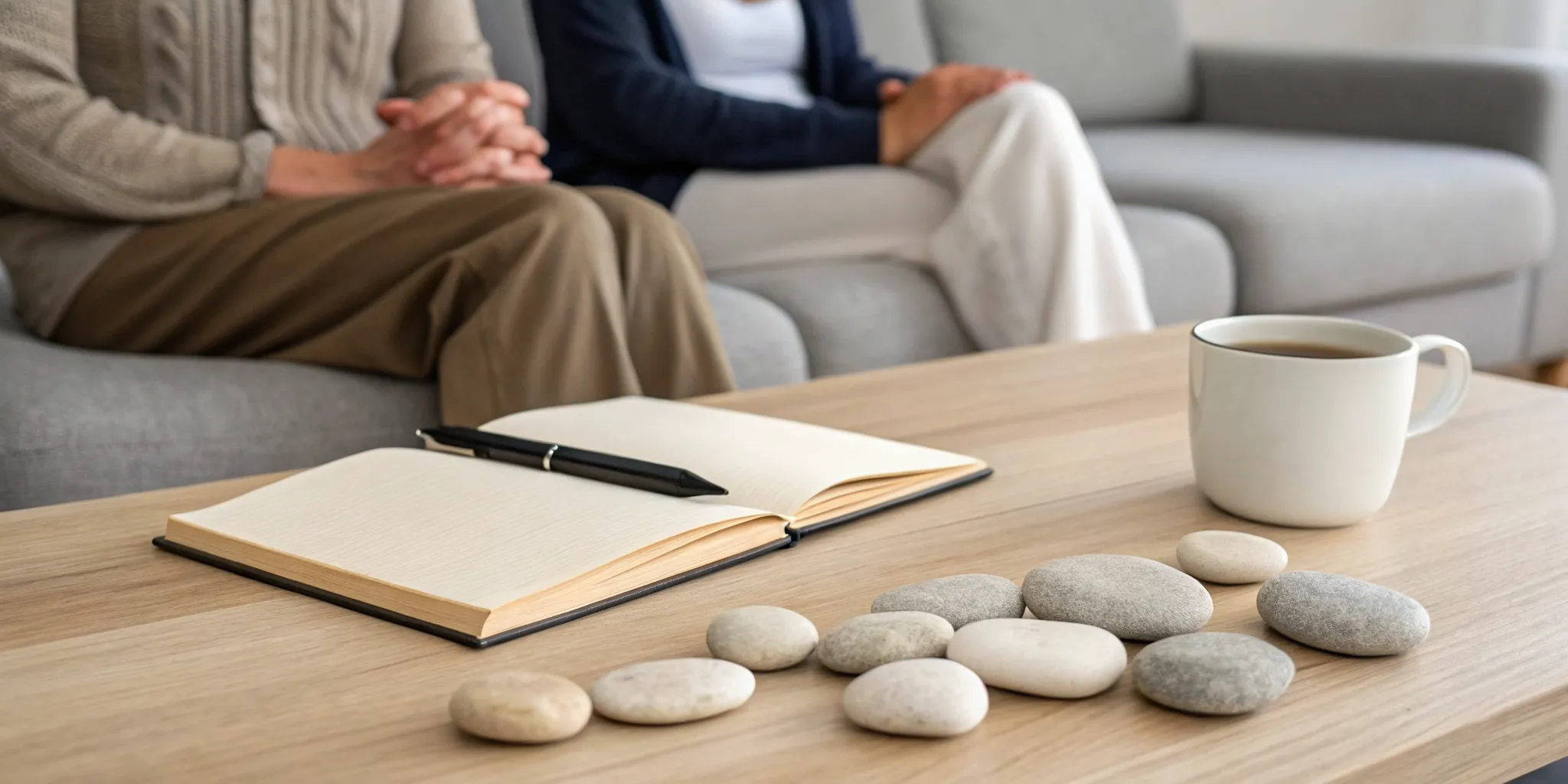 Couple using a journal to work through how to overcome relationship OCD.