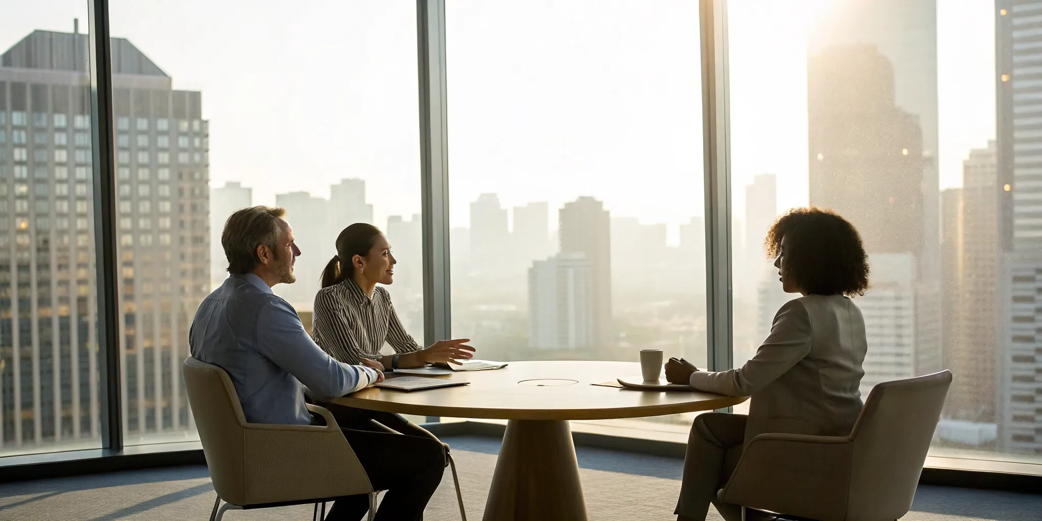 A couple with a therapist discussing relationship conflict resolution.