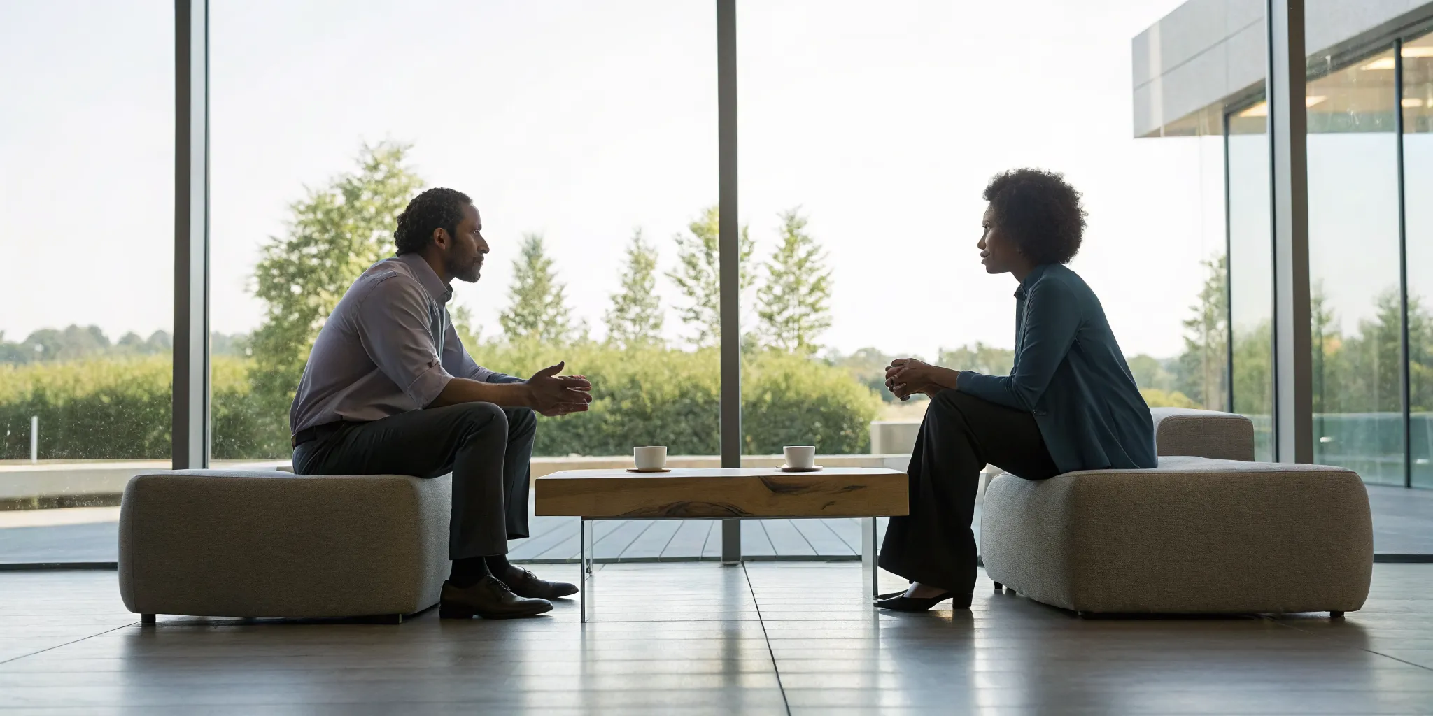 A couple works to resolve a conflict in their relationship when both feel strongly.
