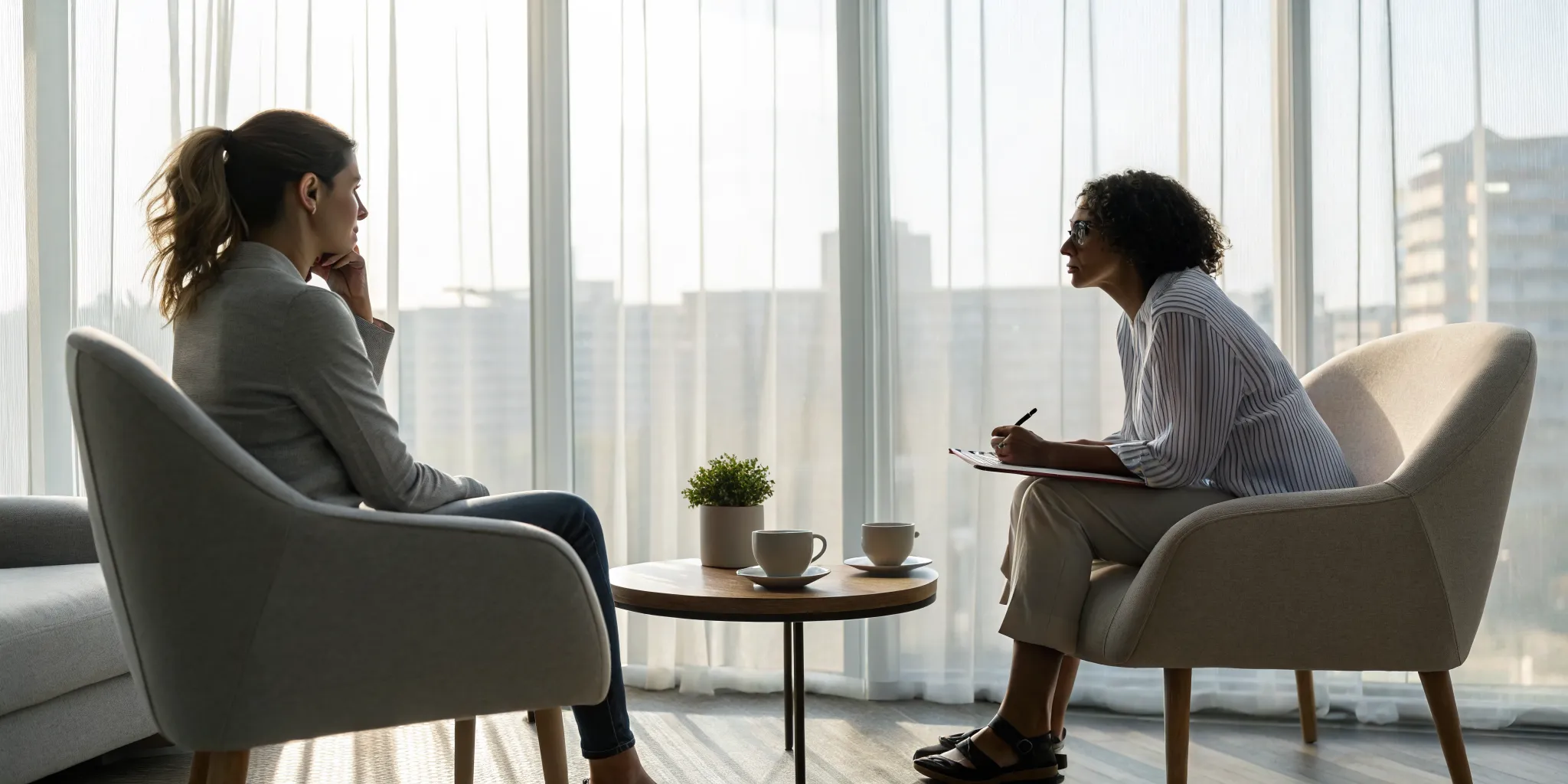 A woman in an individual counseling session for building better relationships.