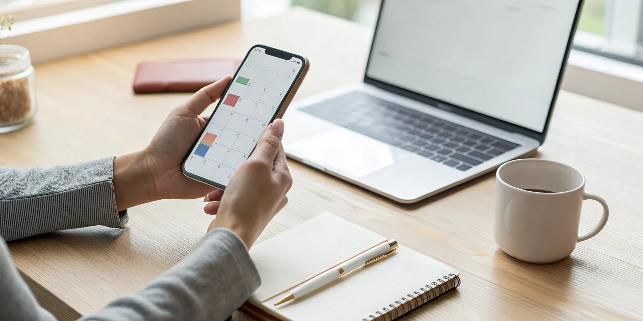 A person uses their smartphone to book a therapy session for commitment phobia.
