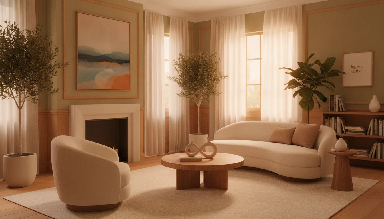 A serene consulting room representing Gottman's Four Horsemen therapy