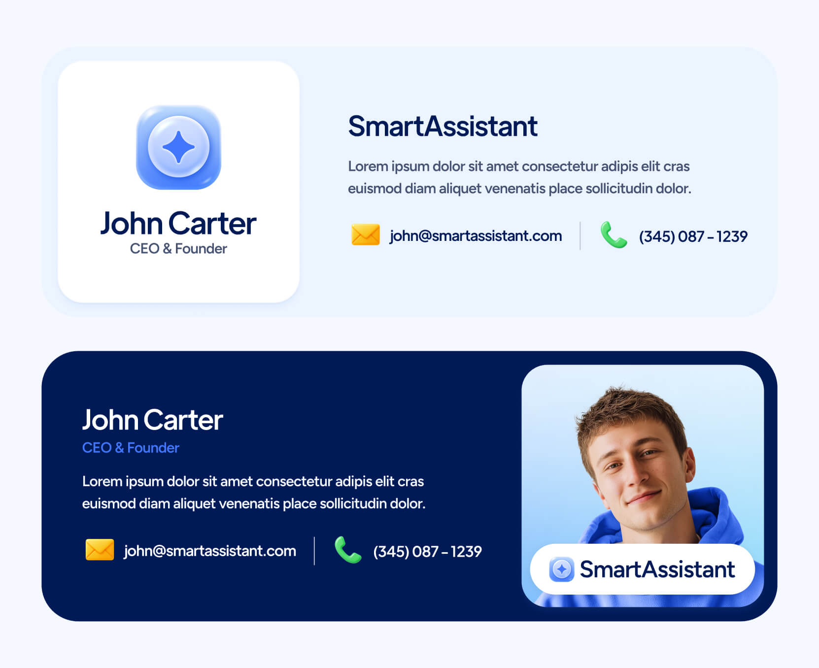 Email Signature - SmartAssistant - Webflow Templates | BRIX Templates