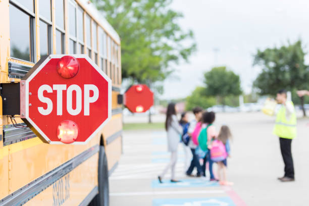 School bus safety and student crossing protection with school zone monitoring