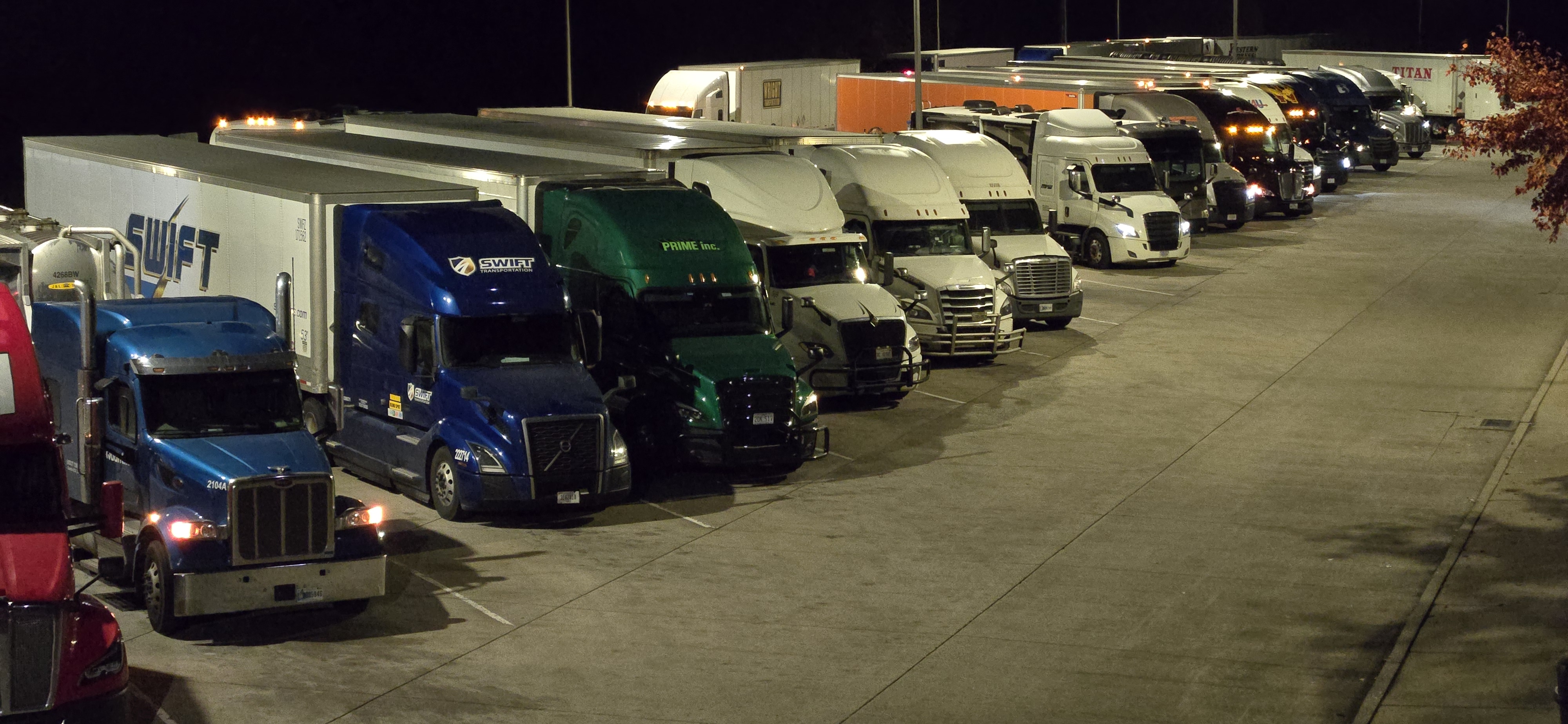 Truck parking and rest area lot occupancy monitoring with Omnisight FusionSensor
