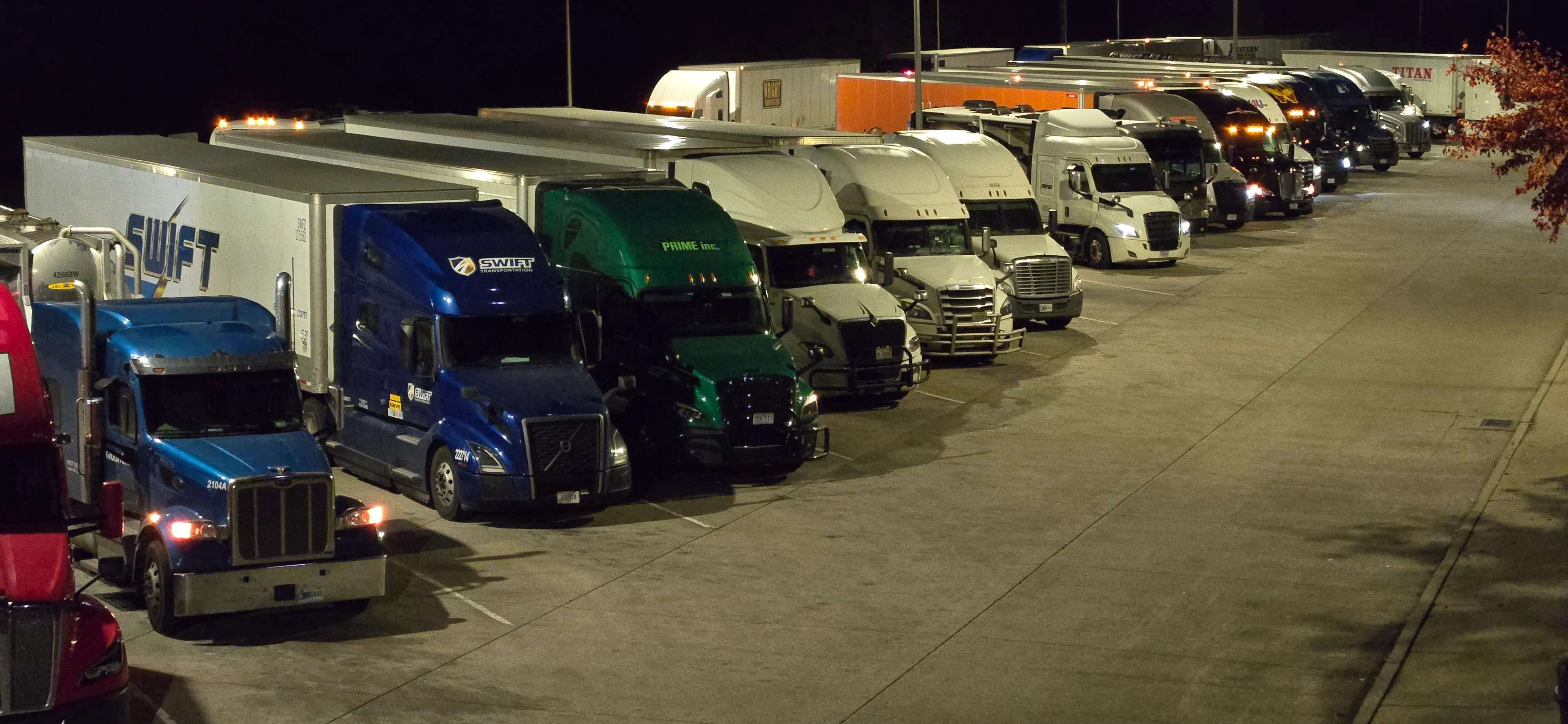 Truck parking and rest area lot occupancy monitoring with Omnisight FusionSensor