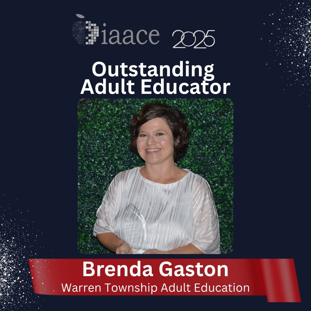 Brenda, Indiana adult educator and 2025 Indiana AACE Outstanding Adult Educator of the Year