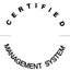 IQNet Certified Management System logo featuring a circular design with triangles and stylized letters.