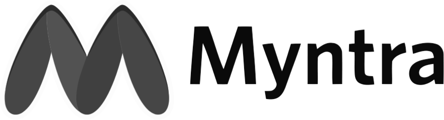 Myntra logo with stylized letter M.