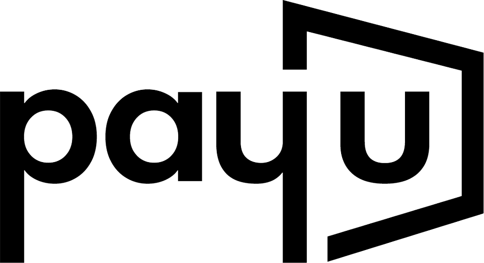 PayU company logo in black text with a stylized greater-than symbol.