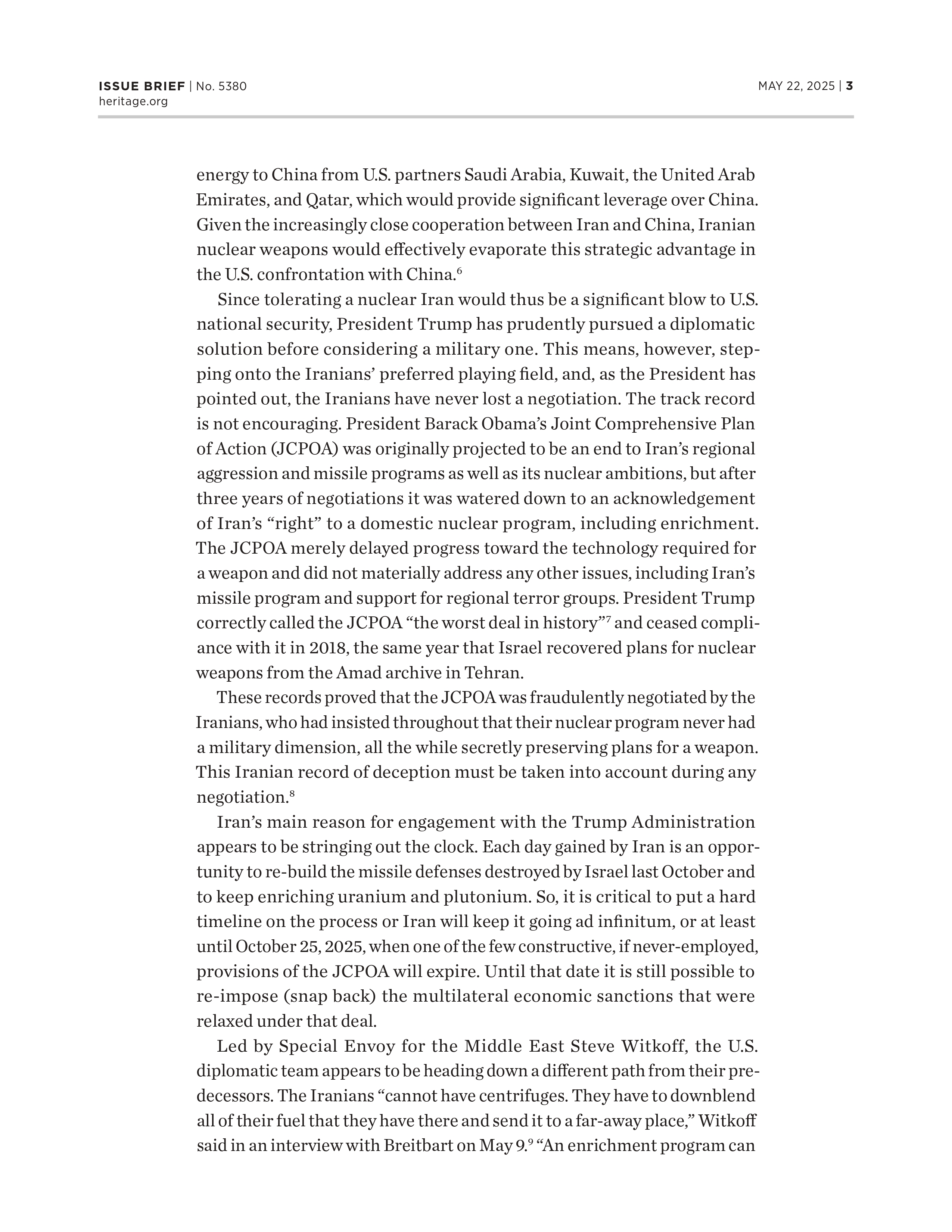 PAGE 3 - HERITAGE REPORT