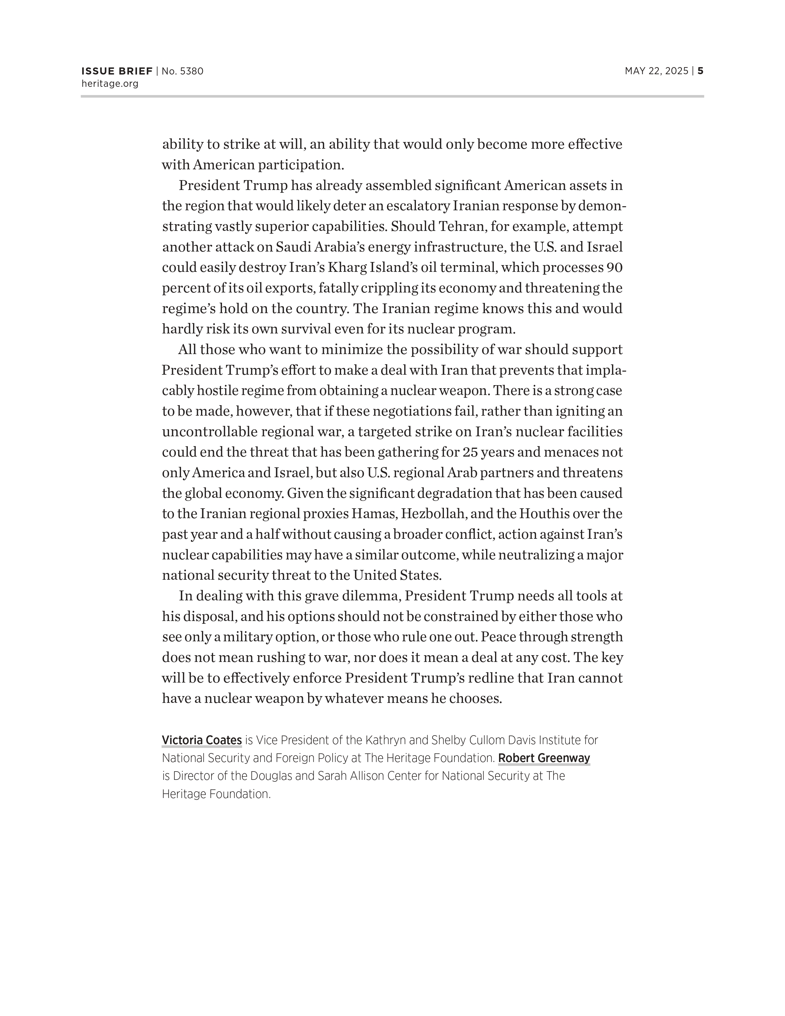 PAGE 5 - HERITAGE REPORT