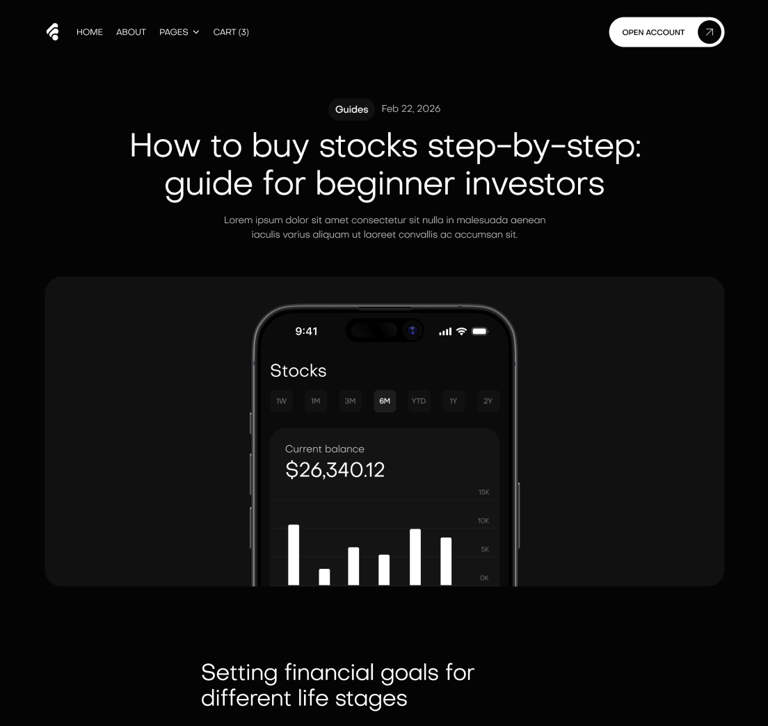 Creditflow - Blog Post Page - Bank Webflow Template | BRIX Templates
