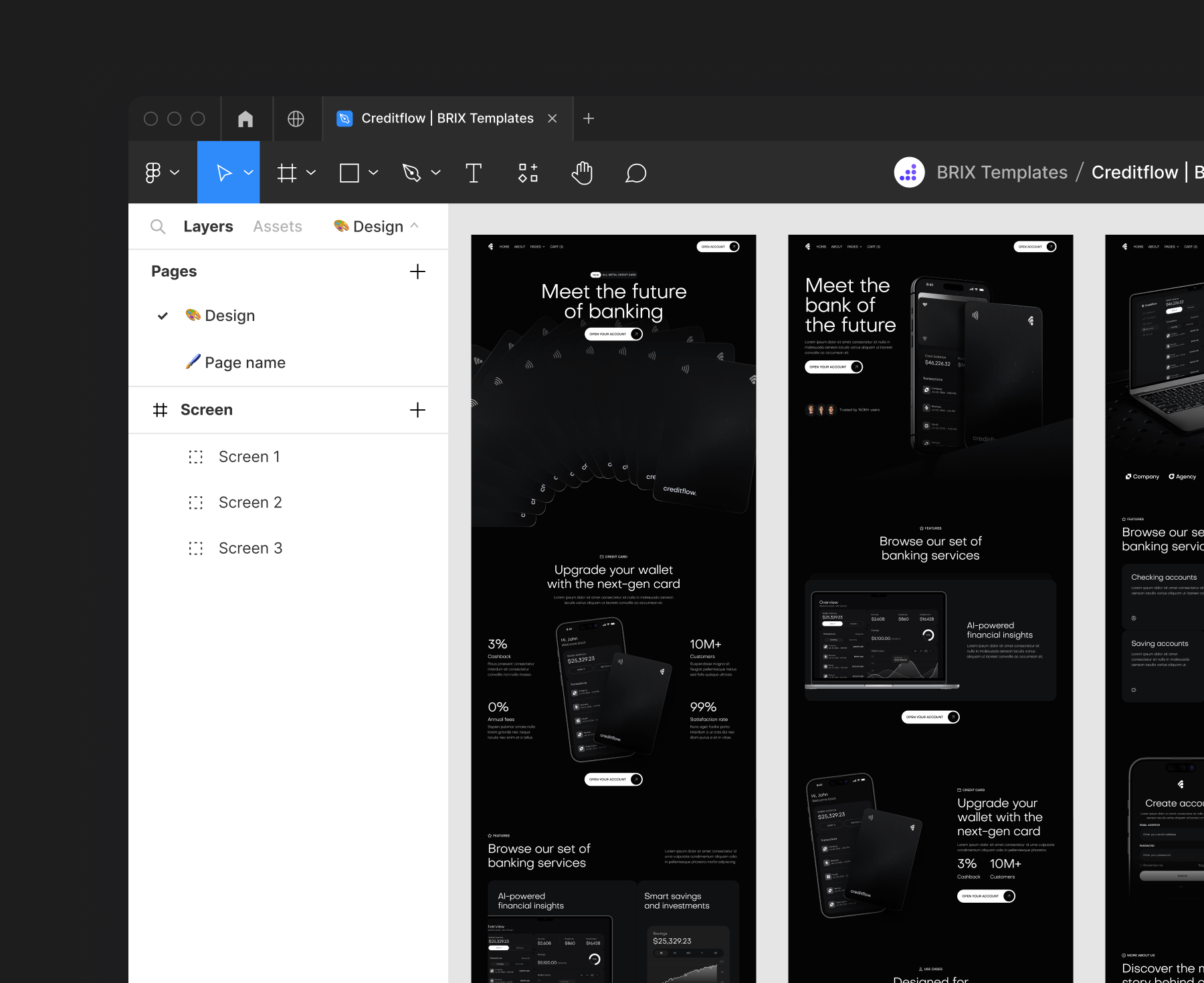Creditflow - Figma File Included - Bank Webflow Template | BRIX Templates