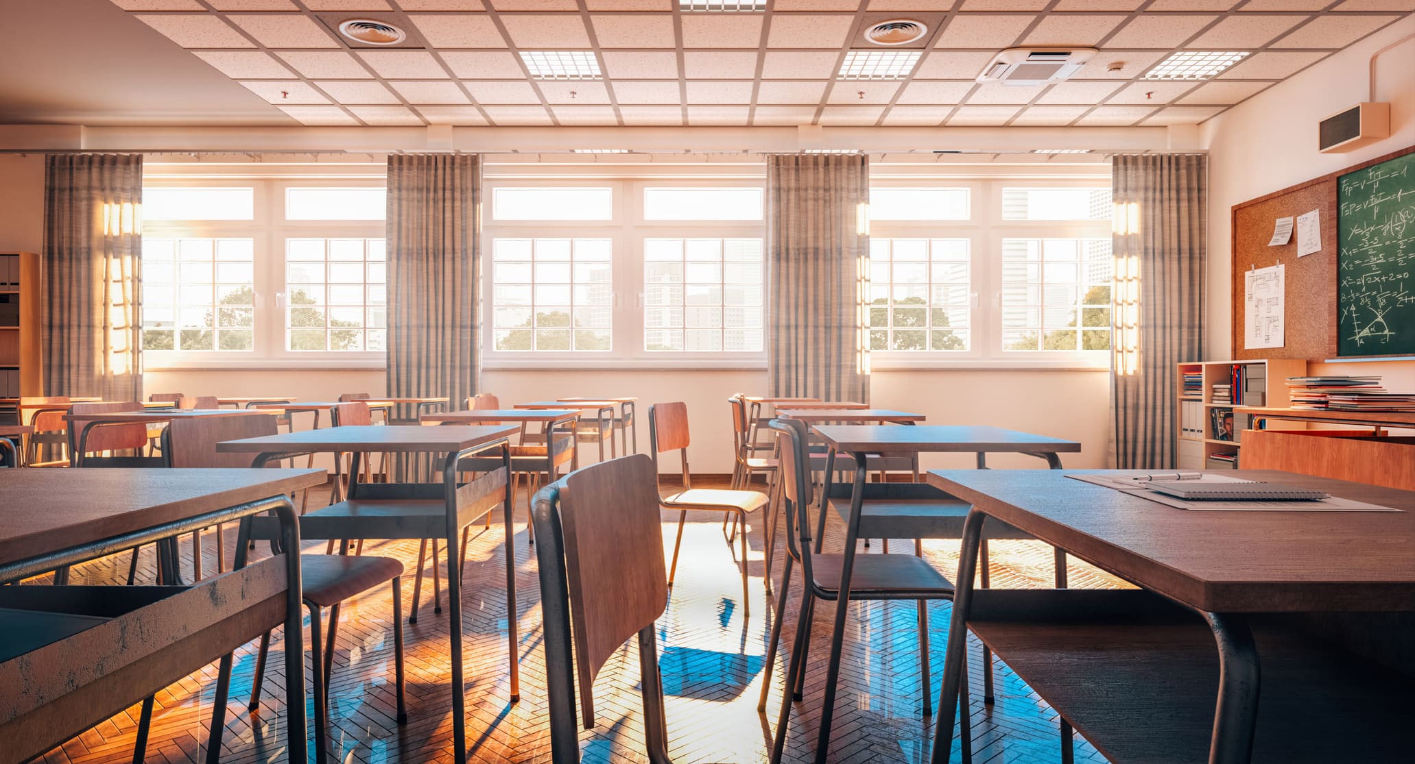 image of classroom setting (for a edtech)
