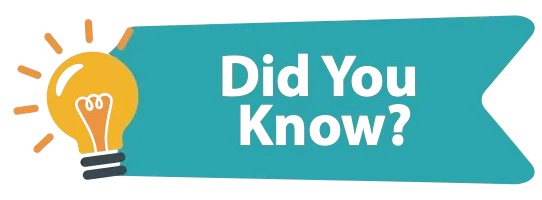 Yellow lightbulb on teal 'Did You Know?' information banner