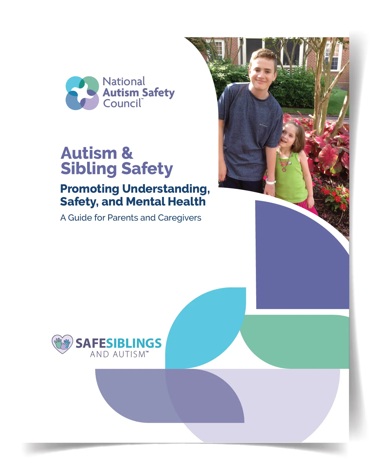 Autism and sibling safety guide with two siblings standing together