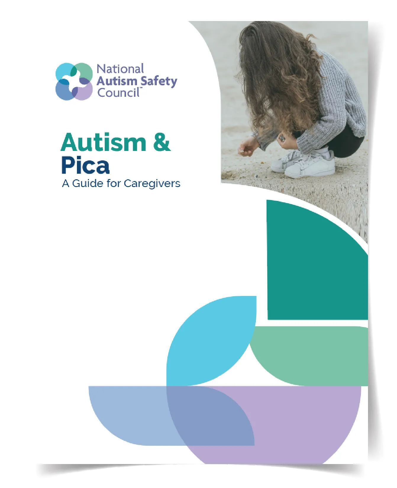 Cover of Autism & Pica guide with person crouching in background