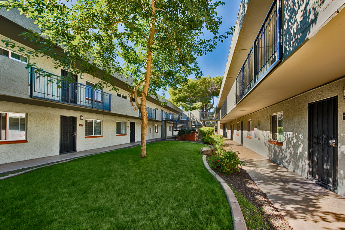Exterior of apartments