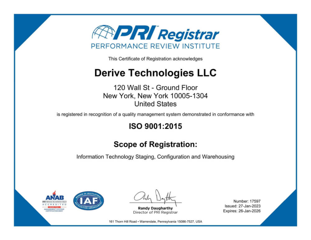 Derive Technologies Business IT Solutions
