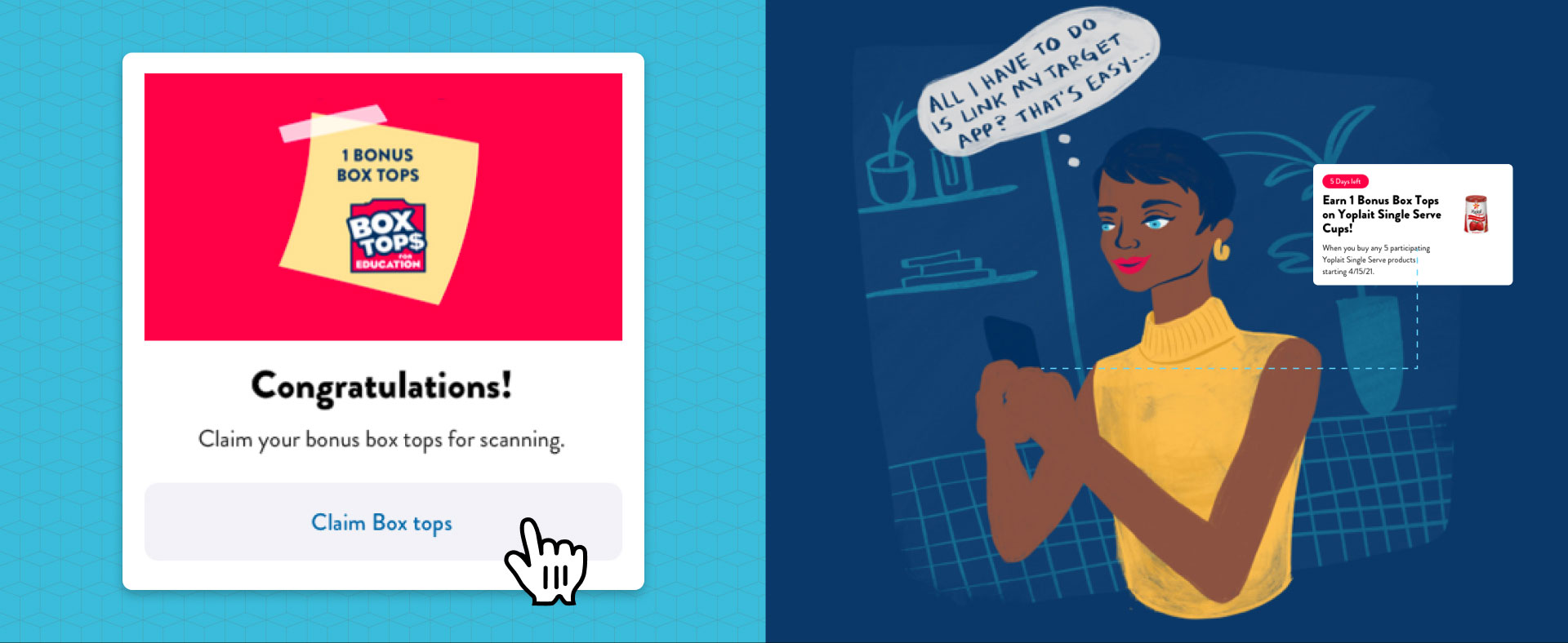 Notifications and artwork from the Beyond the Box app