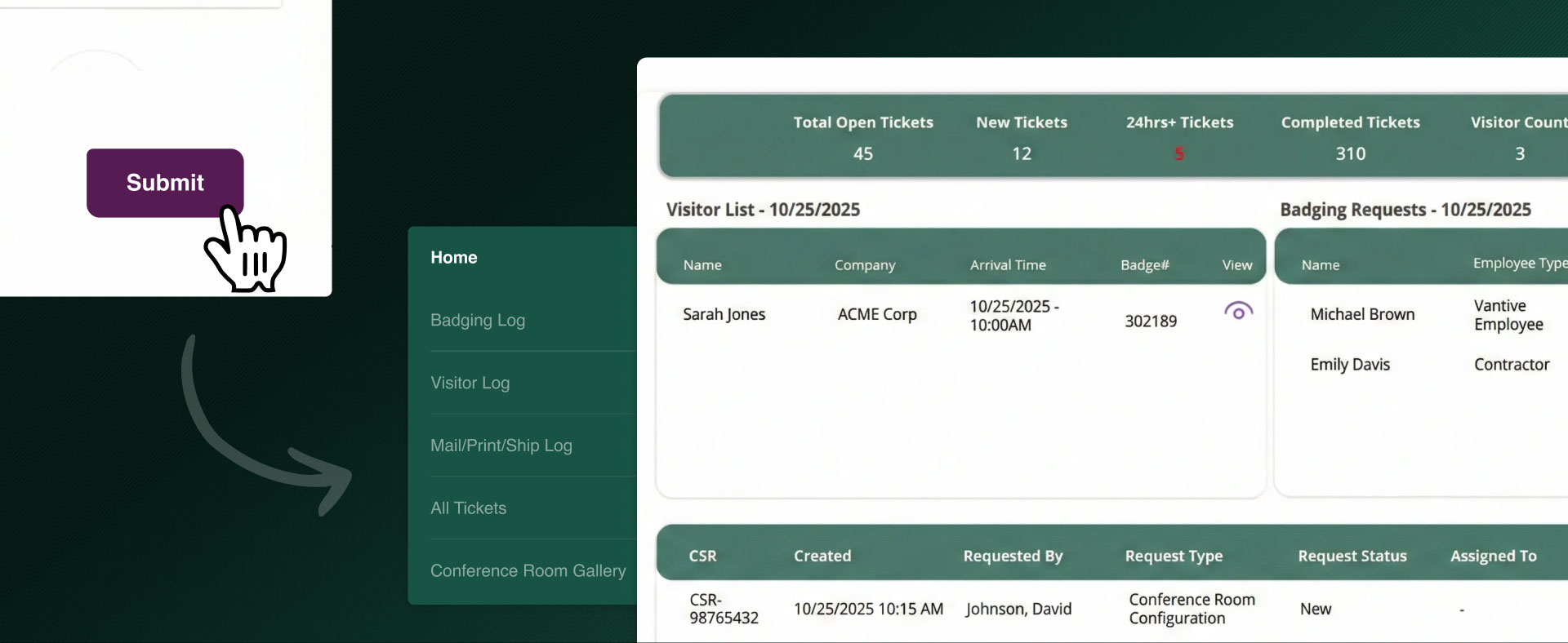 Vantive's inventory tracking