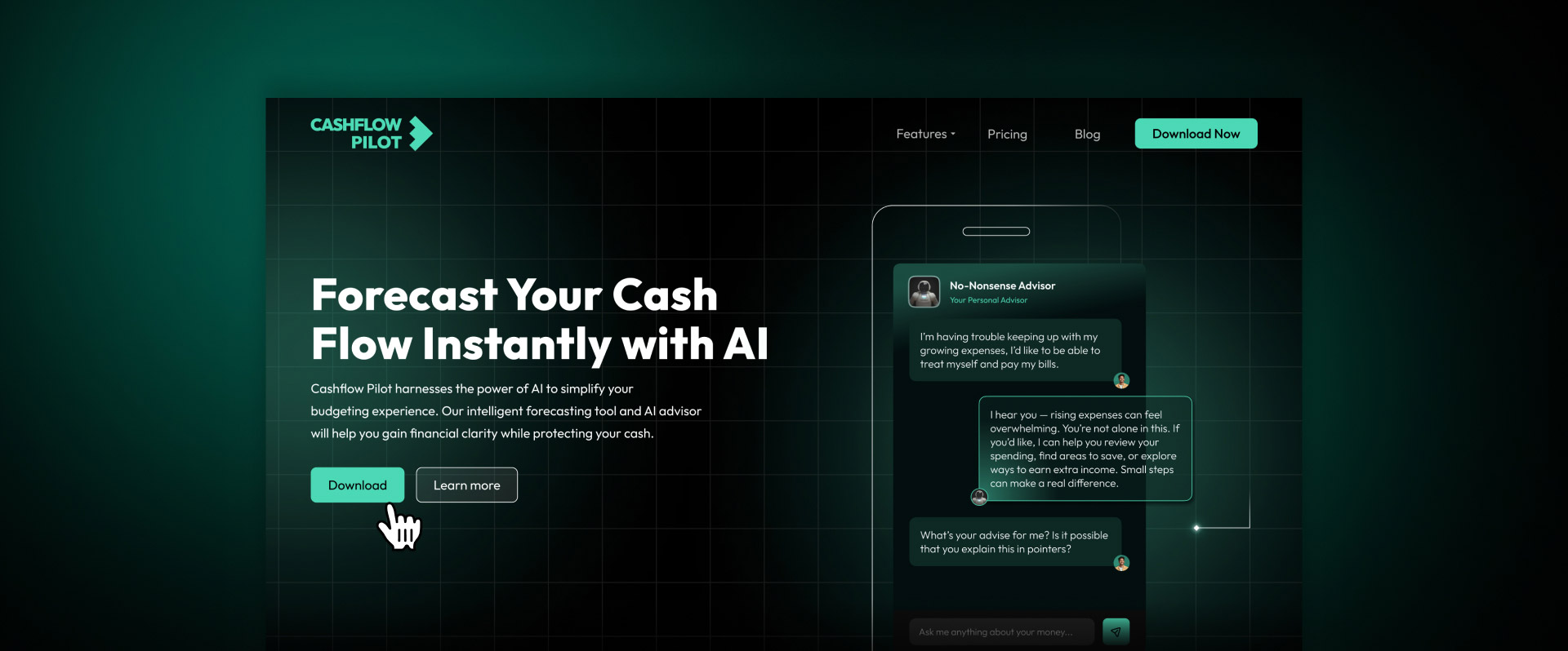 The Cashflow Pilot homepage
