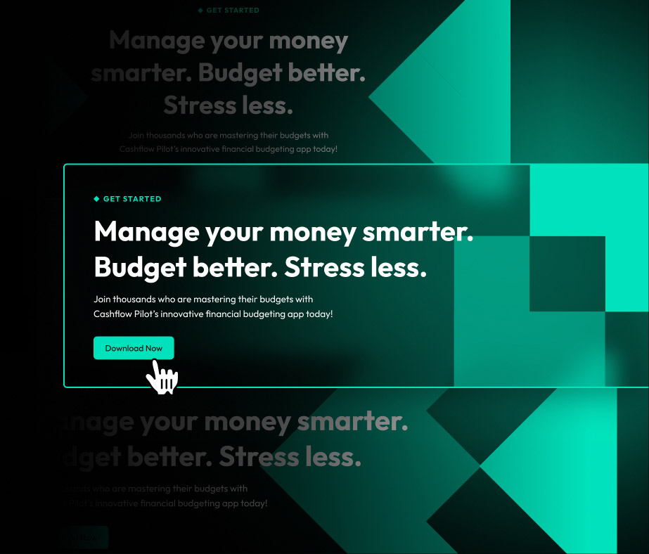 Cashflow Pilot's call to action: Download Now