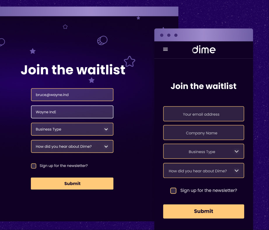 Dime's waiting list