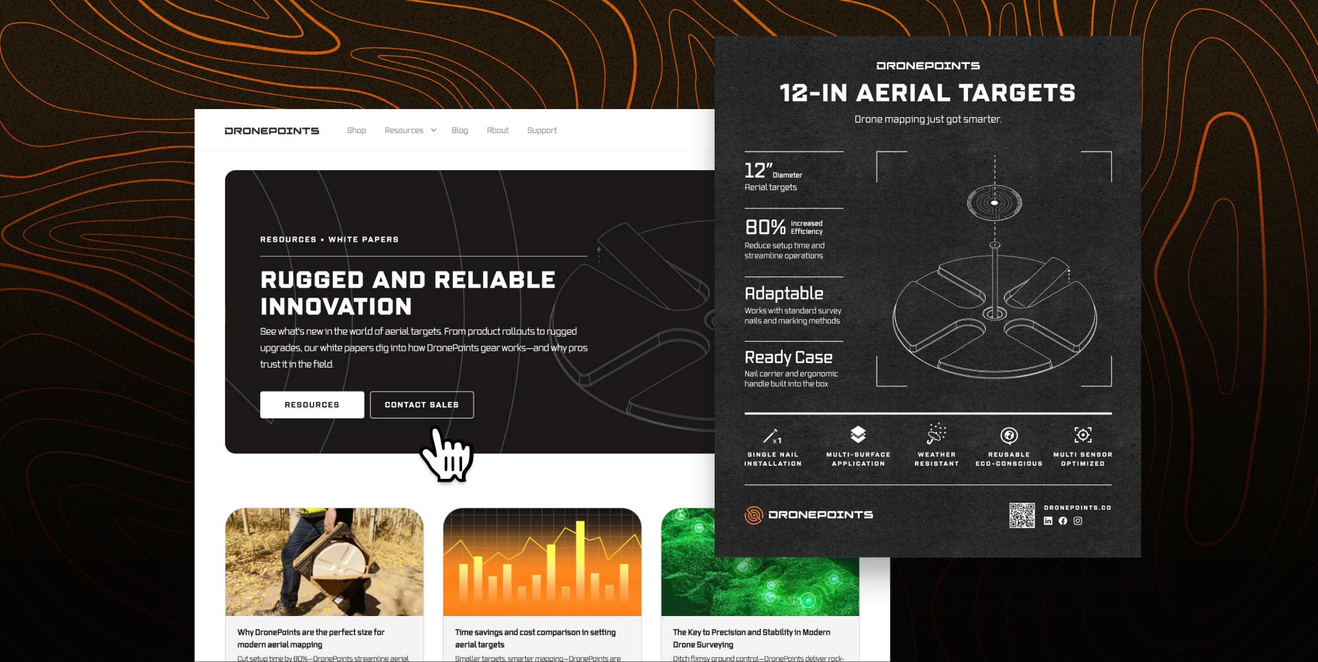 DronePoints white papers, and marketing examples