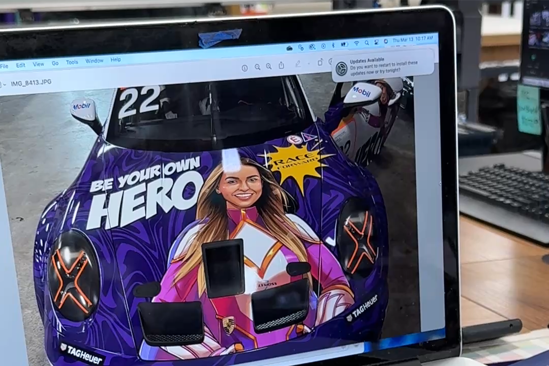 Kellymoss livery on computer screen