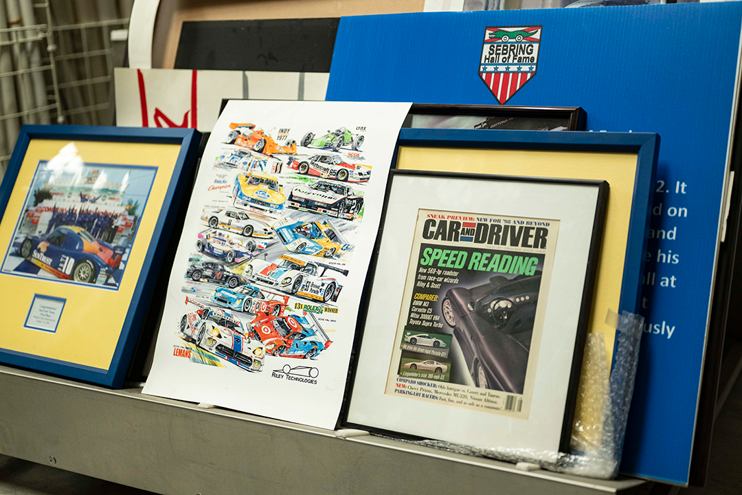 Historic PR and design showcasing Riley wins