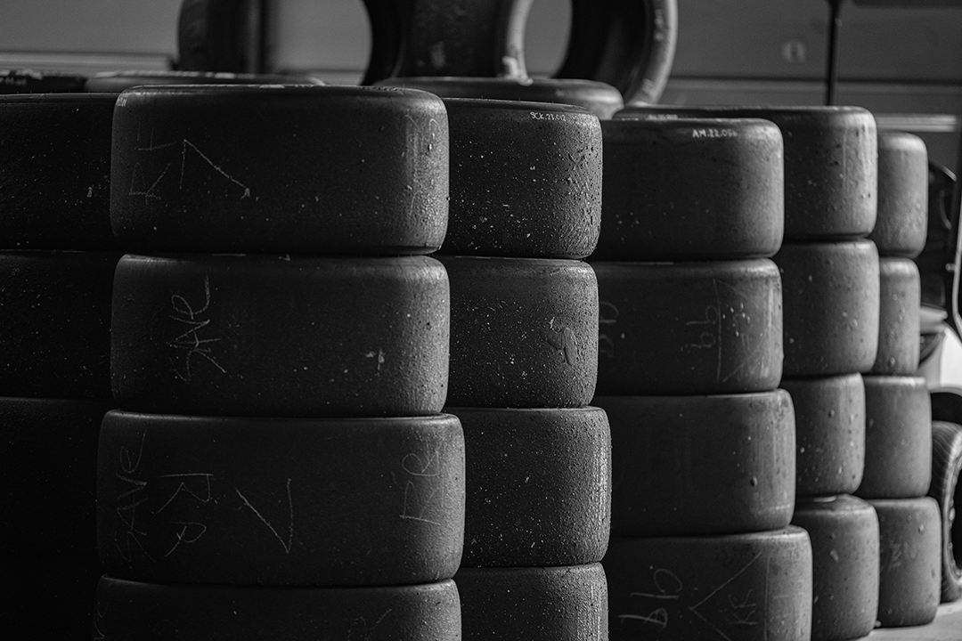 Tire management - wall of tires