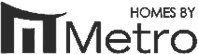 Homes by Metro logo with stylized letter M and text.
