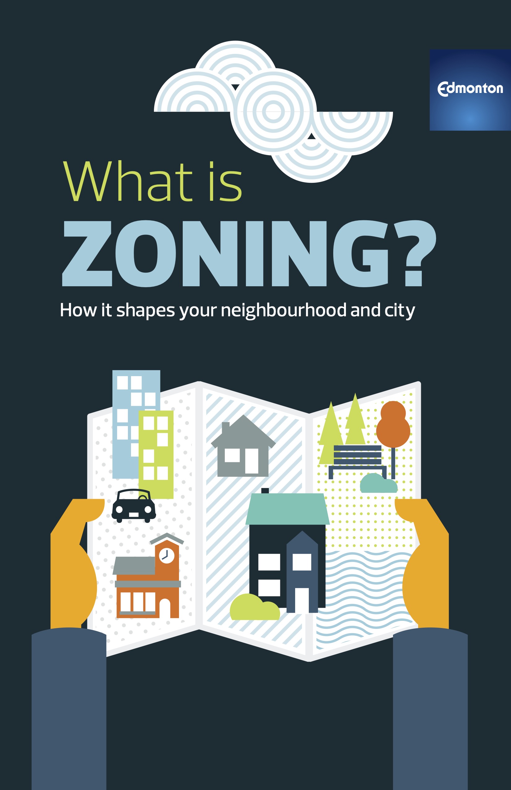 A person holding a book with the title what is zooming?.