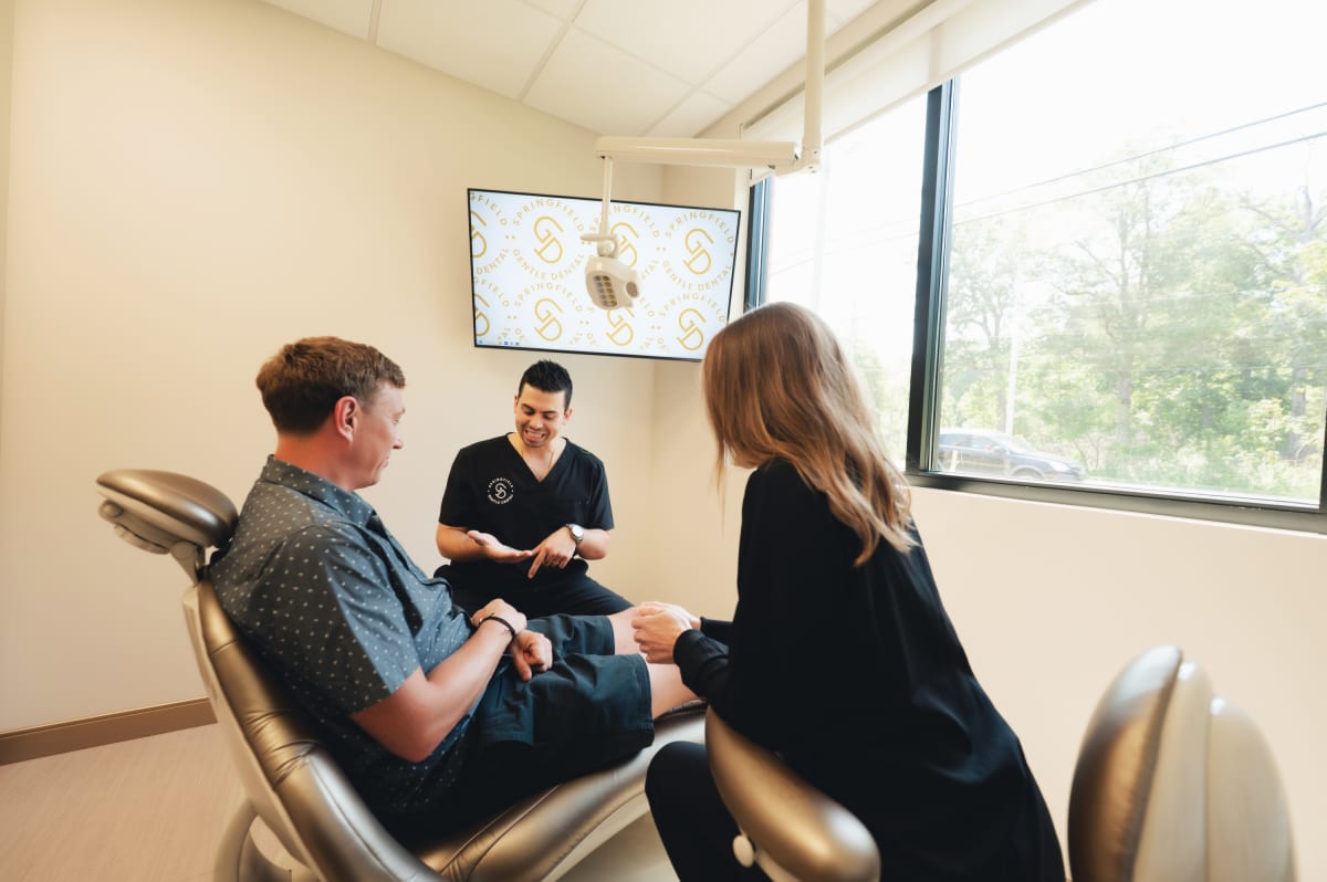 Bone grafting procedure discussion at Springfield Gentle Dental in Springfield, Ohio