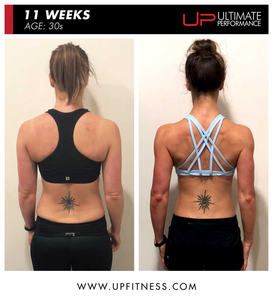 Jennifer - back body transformation results