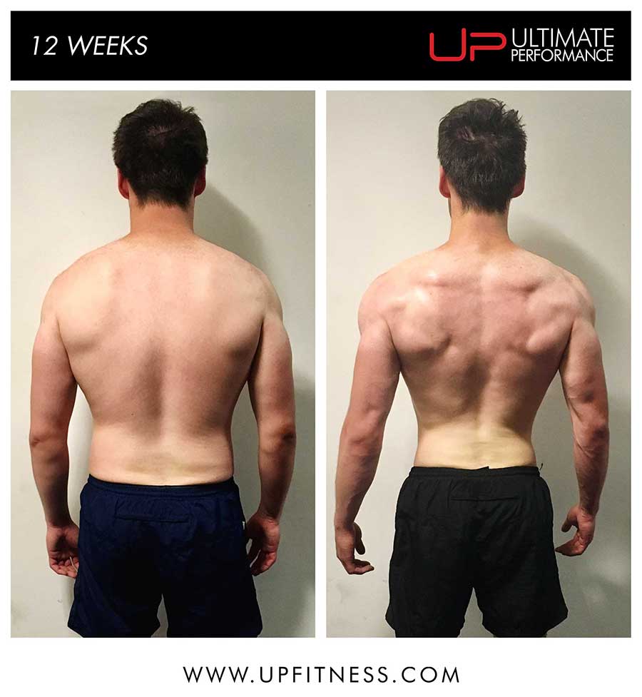 Tim 12 week transformation results - back