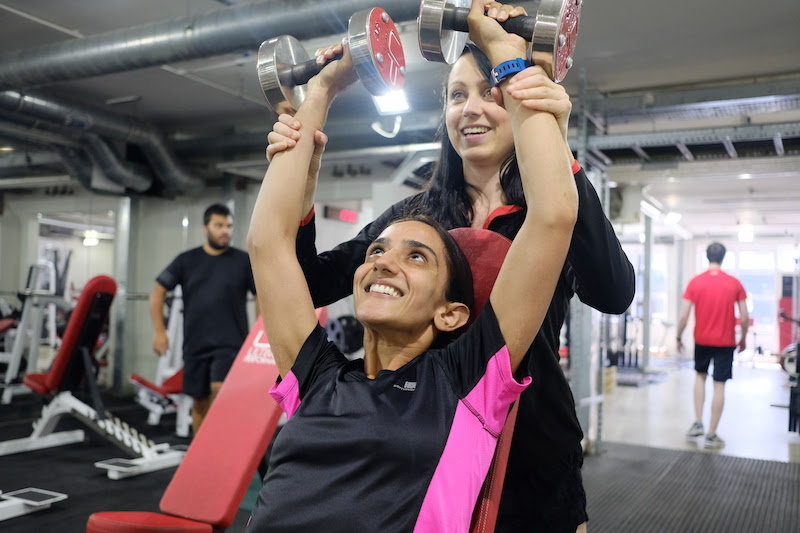 Sandi 12 weeks - shoulder press