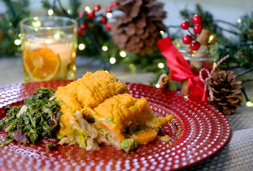 Catherine Tyldesley’s Christmas Leftover Turkey Paleo Pie