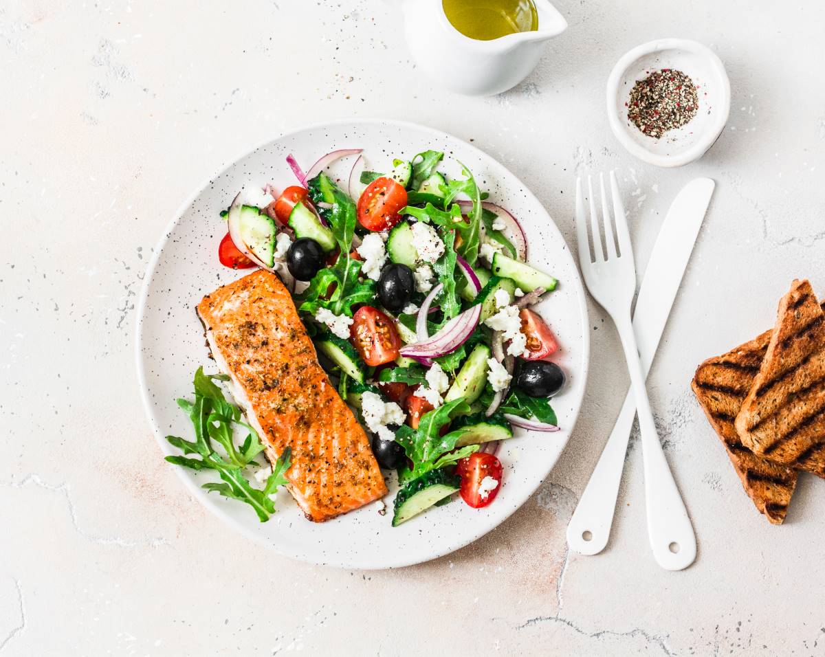 Harissa Spiced Salmon With Feta