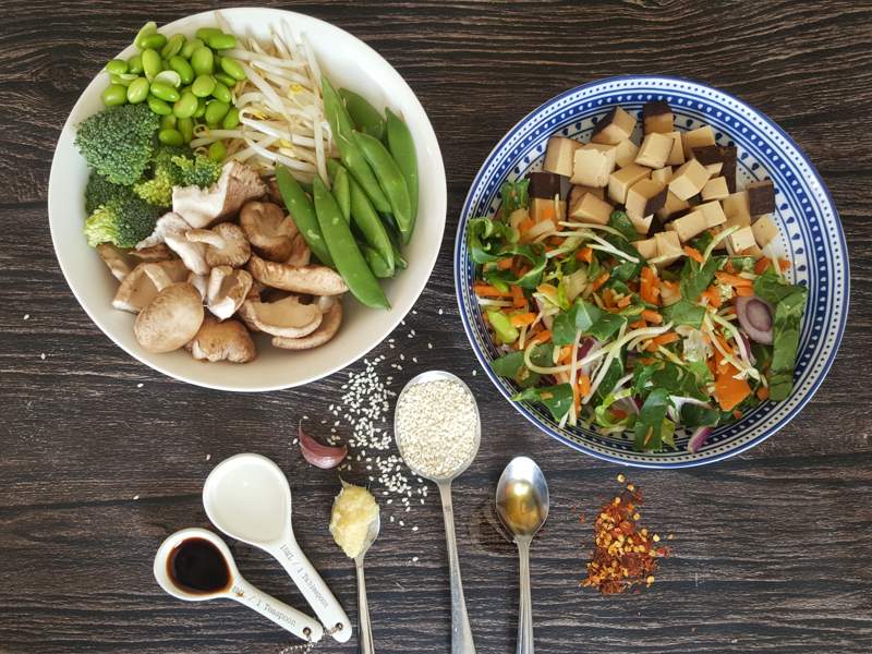 High-Protein Vegan Tofu &amp; Mushroom Stir-Fry Recipe