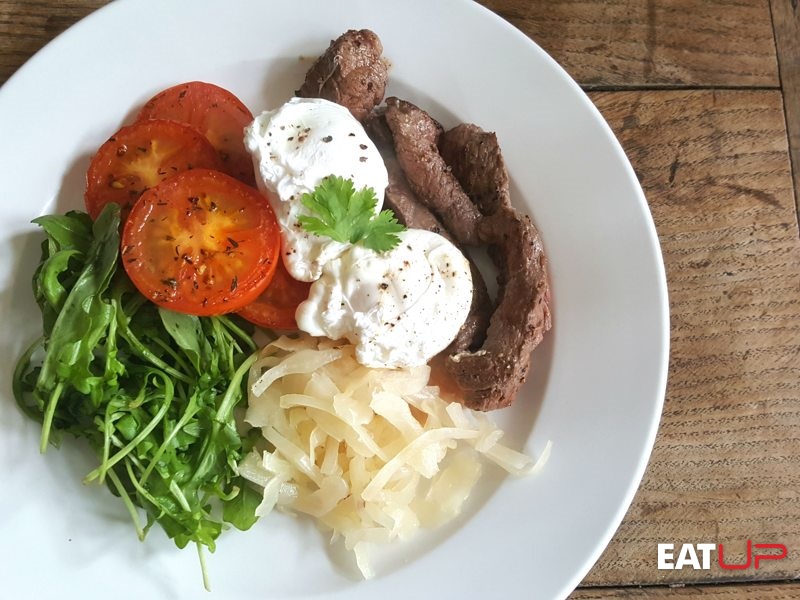 Steak &amp; Sauerkraut Breakfast Recipe