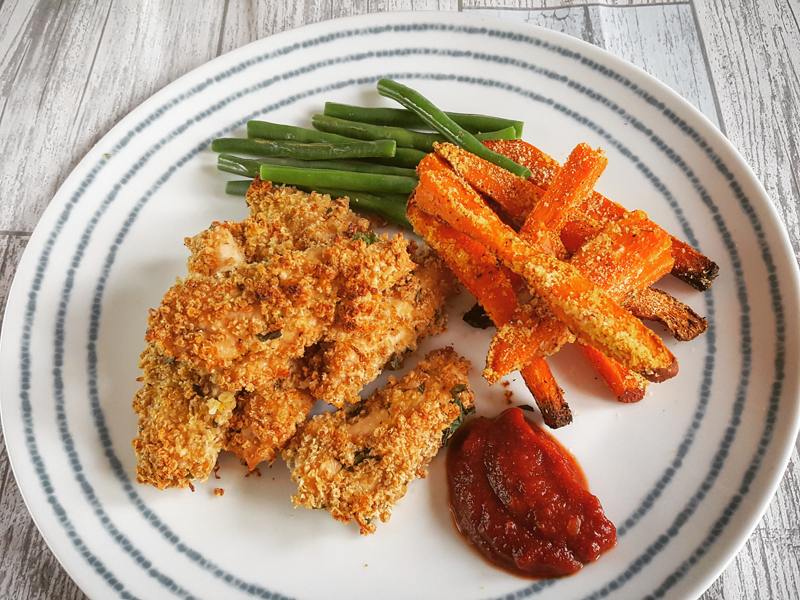 Healthy Low-Carb Quinoa Crumb Chicken Dippers Recipe