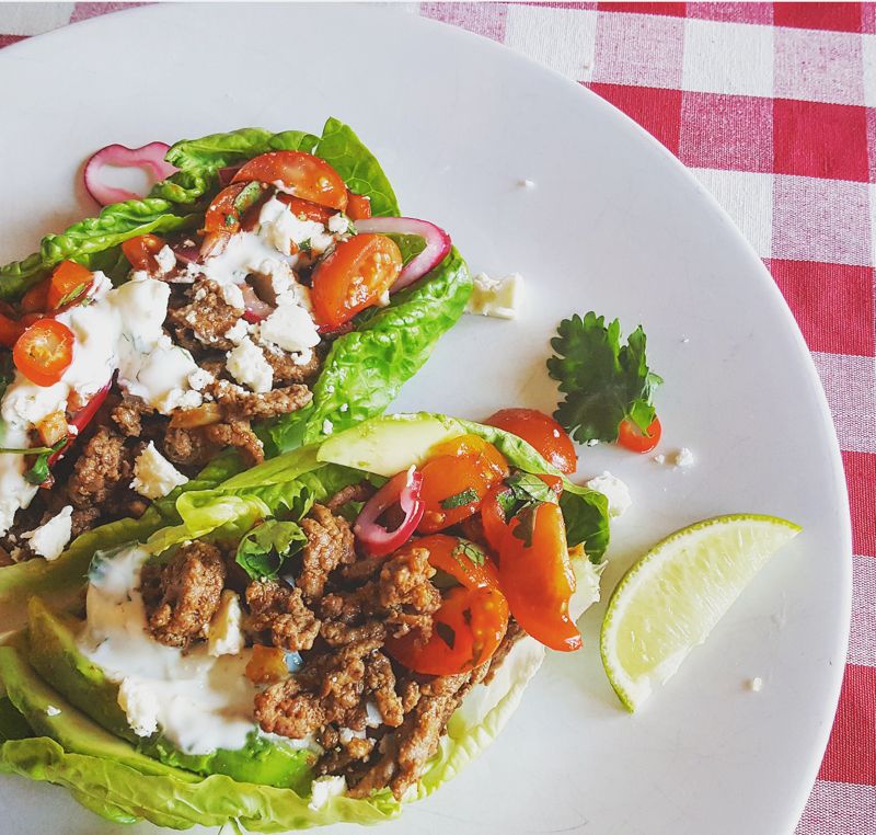 Healthy Beef Taco Cups