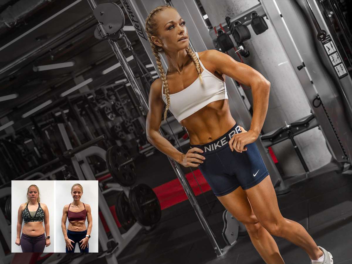 Female weight loss before and after